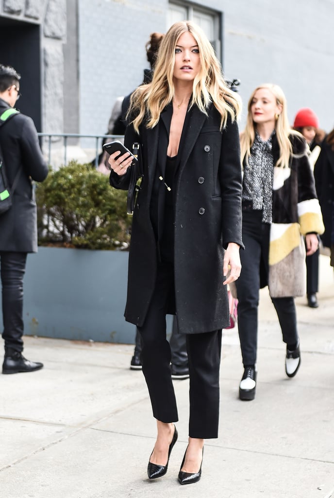 Martha Hunt wearing Jason Wu.