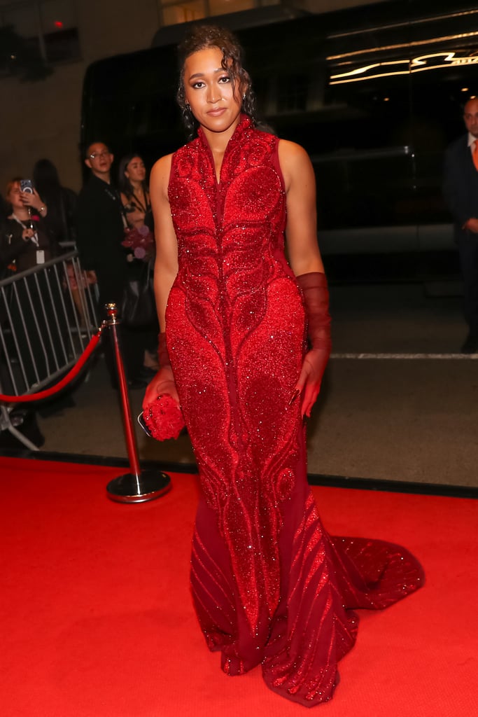 Naomi Osaka leaving the Mark Hotel wearing Robert Wun