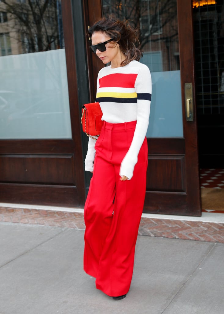 Victoria Beckham's Red Pants November 2018