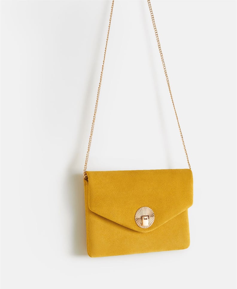 Mango Leather Flap Bag