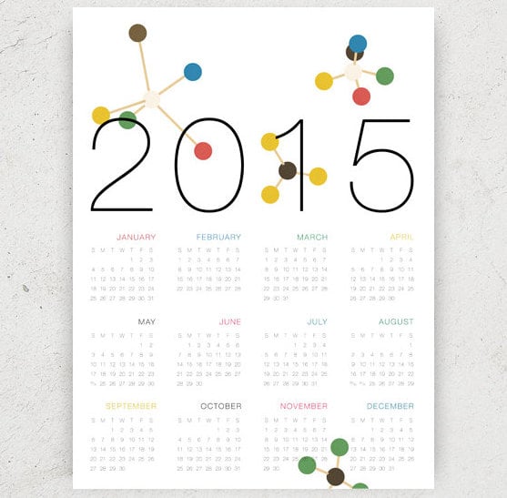 2015 Molecular Structures Calendar ($40)