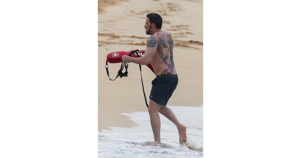 Photo of Shirtless Ben Affleck Puts His MASSIVE Phoenix Tattoo on Display &...