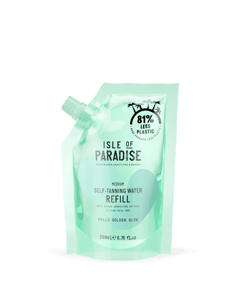 Isle of Paradise Self-Tanning Water Refill Pouch (Medium)