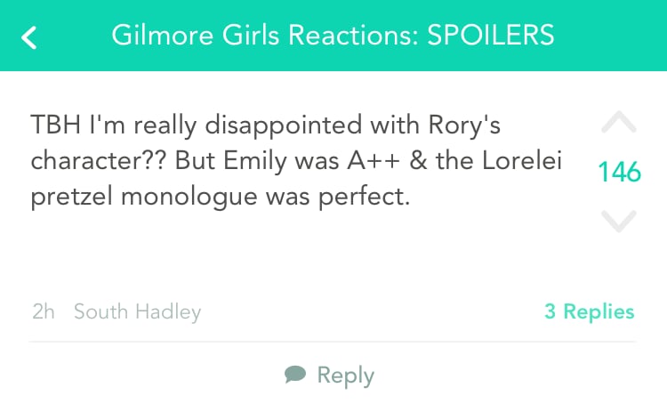 . . . But at least other characters weren't.