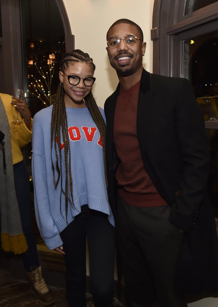 Storm Reid and Michael B. Jordan