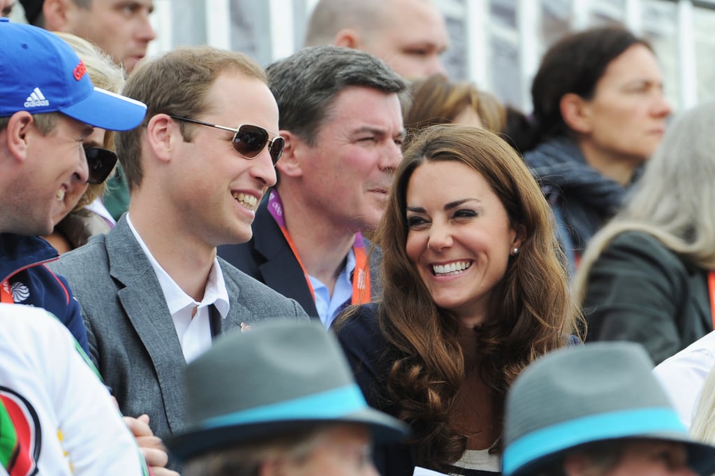 The duo shared a laugh at an equestrian event during the 2012 London Olympics.