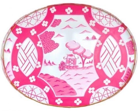 Large Pink Serving Tray ($245)