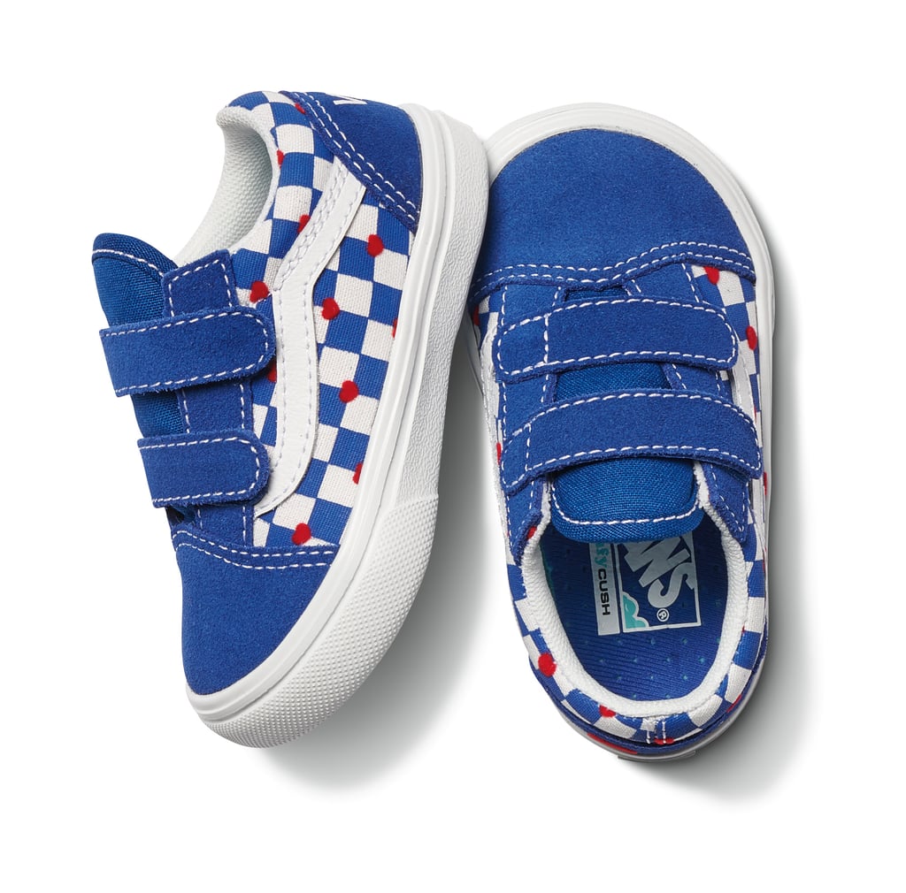 Toddler Autism Awareness ComfyCush New Skool Vans in Heart/True Blue