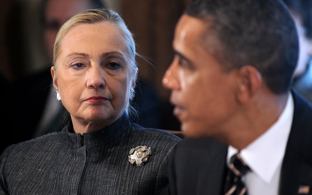 Listening to each other at another cabinet meeting in 2012.