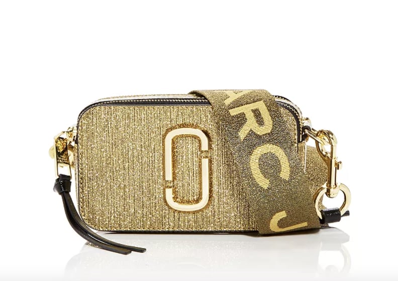 Marc Jacobs Snapshot Glitter Leather Crossbody Bag