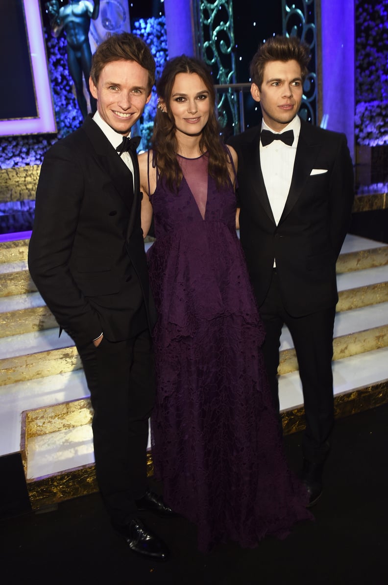 Eddie Redmayne, Keira Knightley, and James Righton