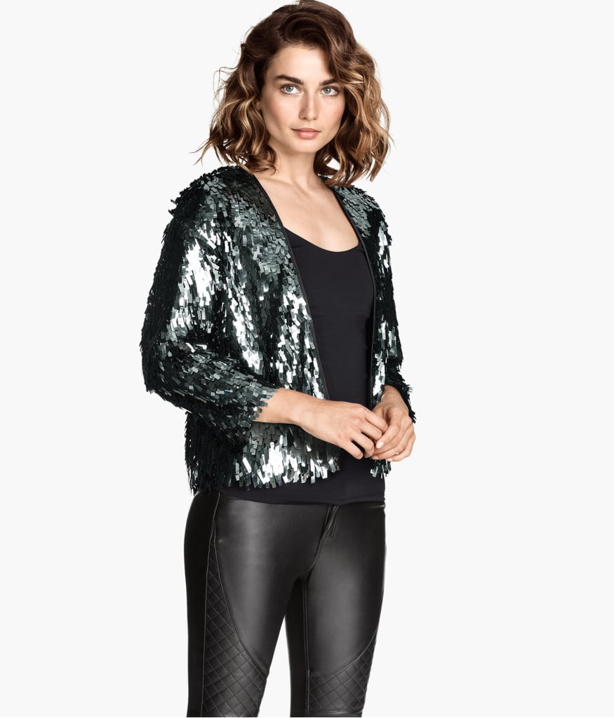 h&m sequin jacket