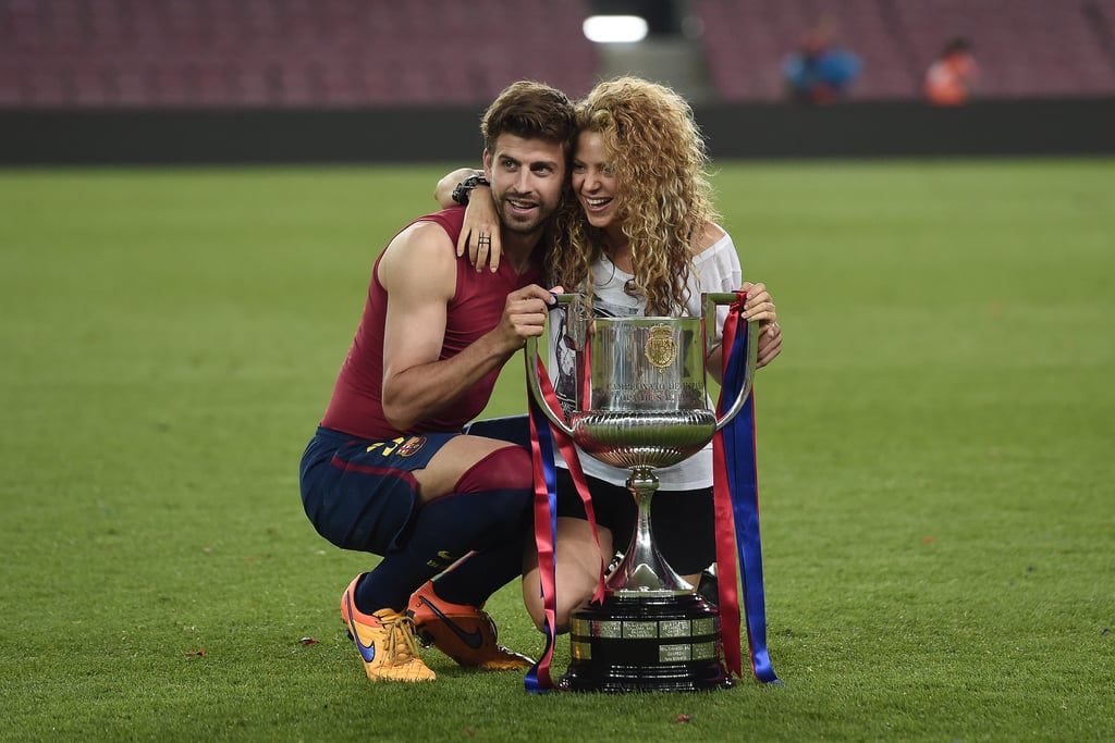 Shakira and Gerard Pique Copa del Rey 2015 PDA