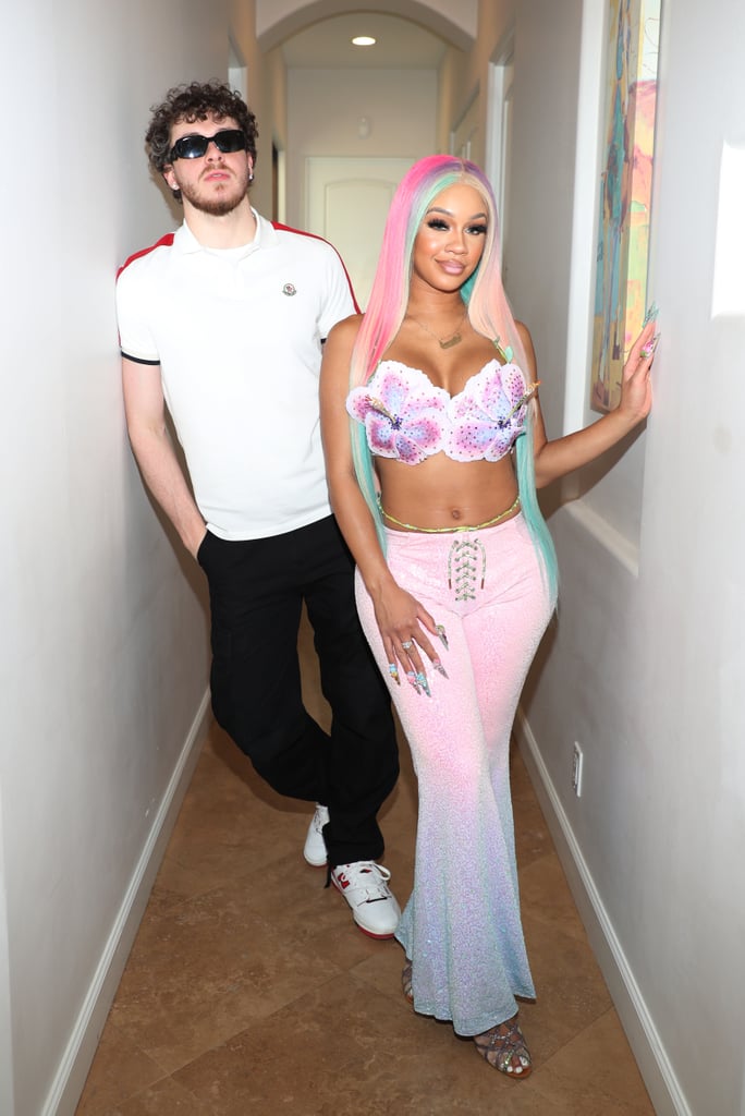 Jack Harlow and Saweetie at Liquid I.V. House of Hydration at Coachella