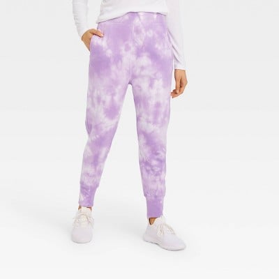 Mid-Rise Drop Crotch Jogger Pants