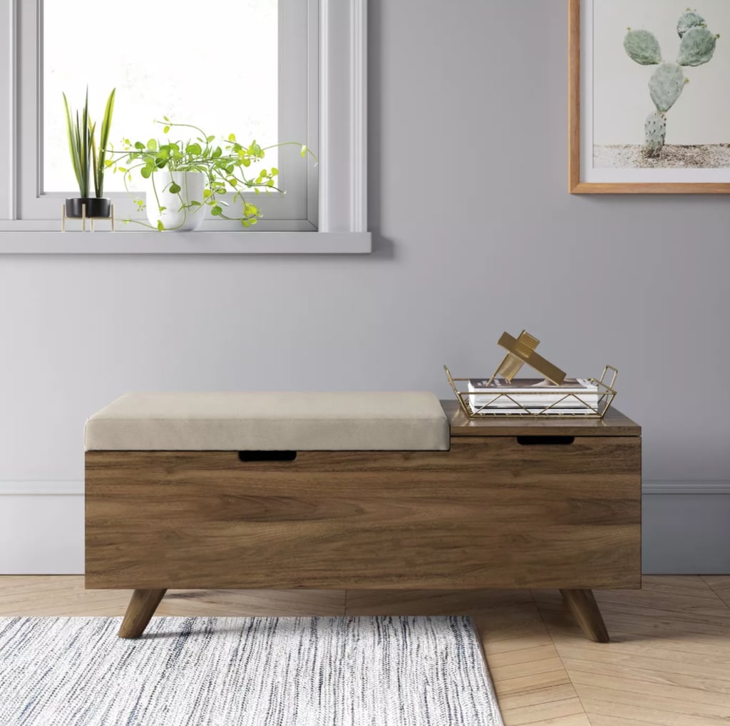 Project 62 Meller Wood and Upholstered Storage Bench