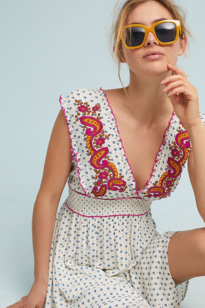Anthropologie Maggie Embroidered Dress