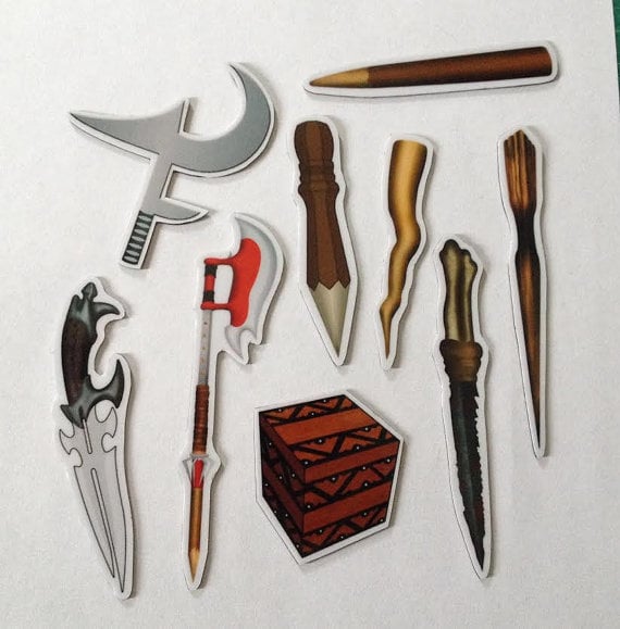Buffy Weapon Magnet Set
