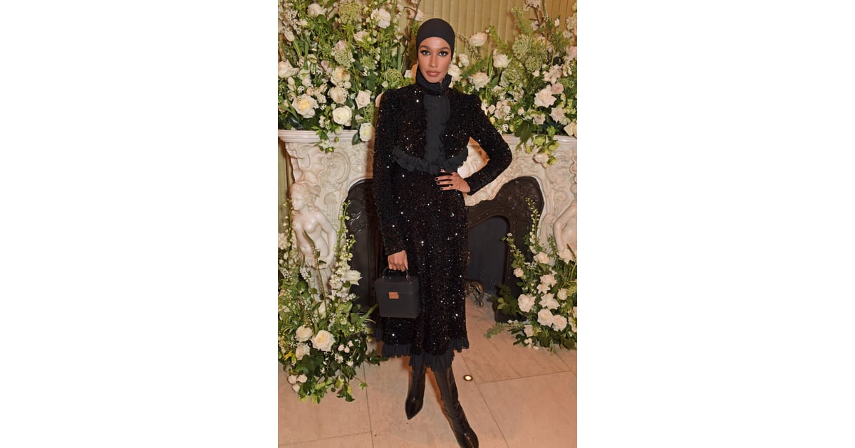 Ikram Abdi Omar at the British Vogue and Tiffany & Co. BAFTAs