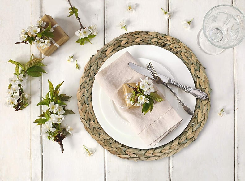 Cork & Leaf Seagrass Dinner Plate Chargers
