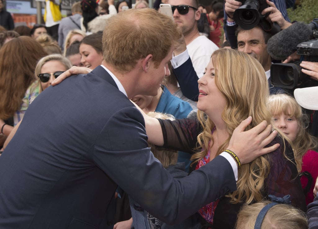 Prince Harry Embraces Former Teacher in New Zealand