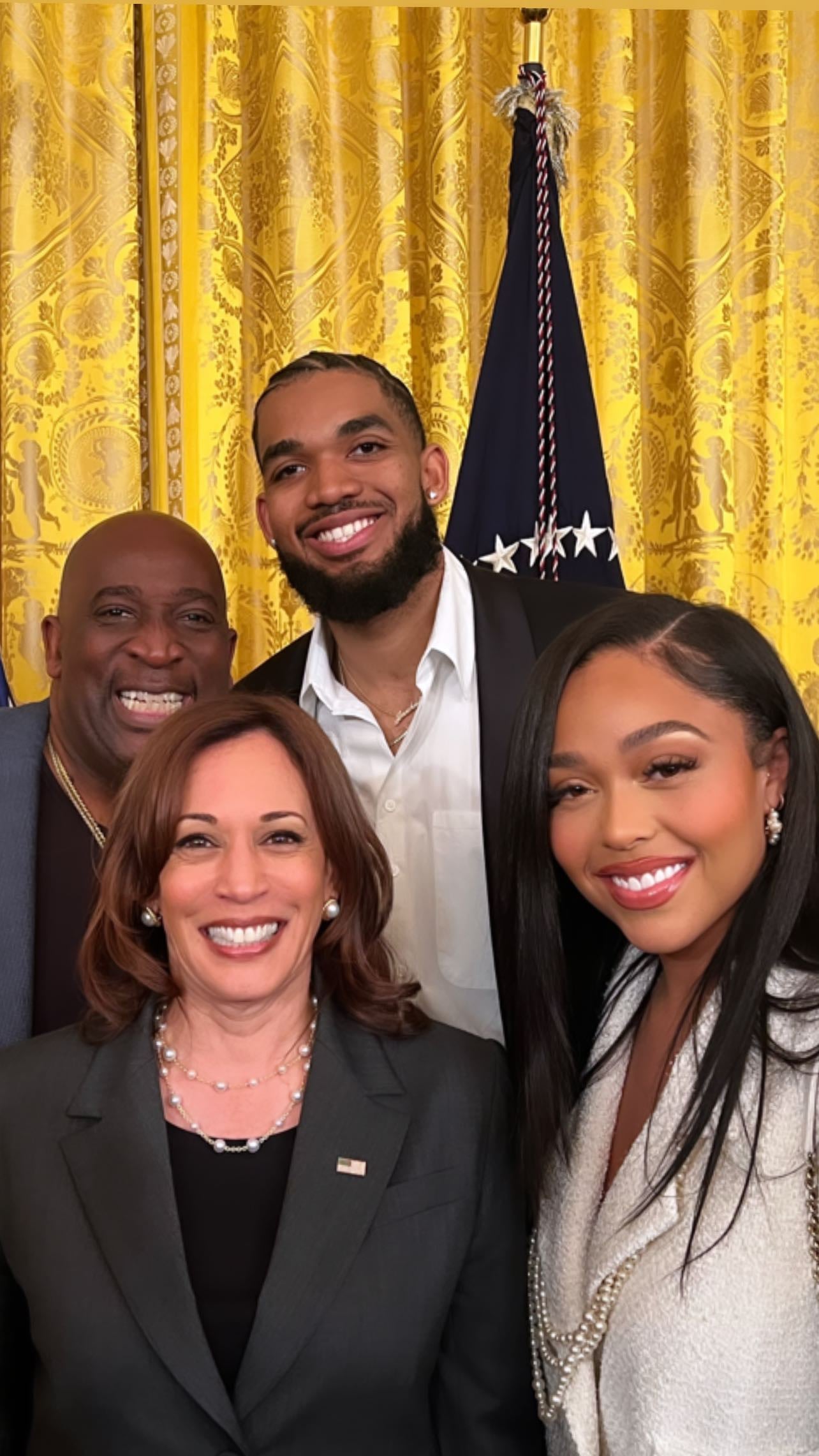 Jordyn Woods visits the White House and meets with President Joe Biden and  Kamala Harris