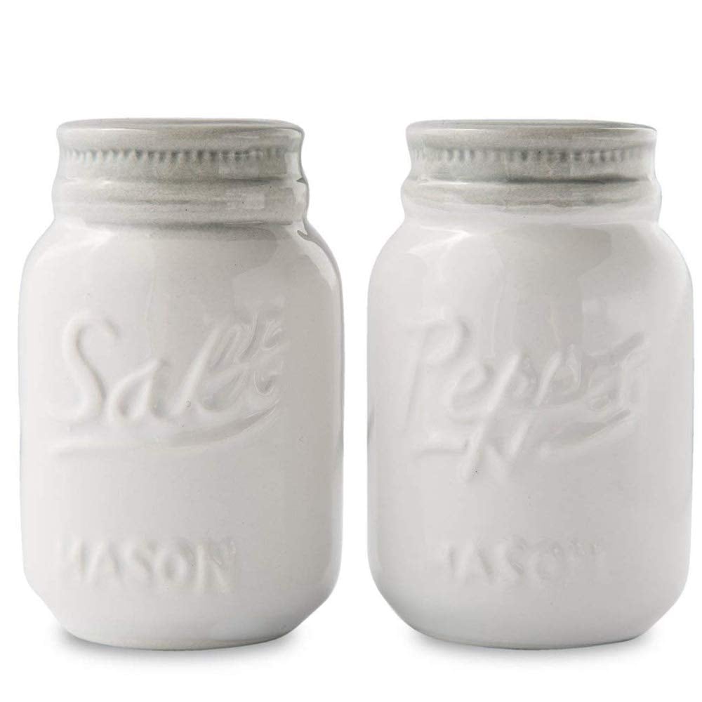 Vintage Mason Jar Salt & Pepper Shakers