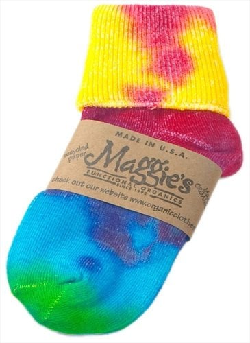 Maggie's Functional Organics Anklet Tie Dye Infant Crew Sock