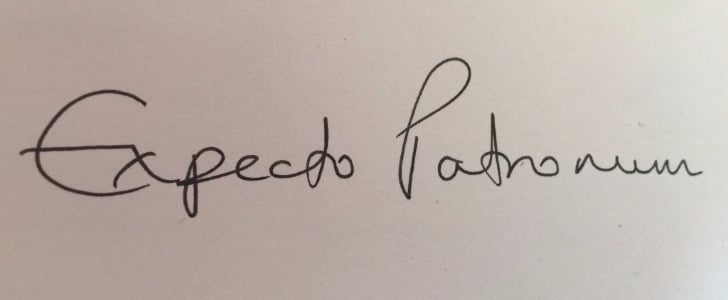 J.K. Rowling Expecto Patronum Tattoo
