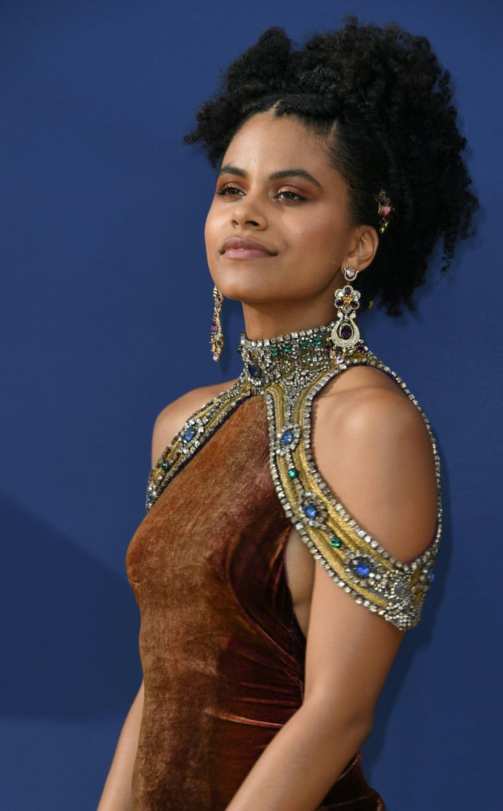 Zazie Beetz Matching Eye Makeup Trend 2018 Emmys Popsugar Beauty Uk