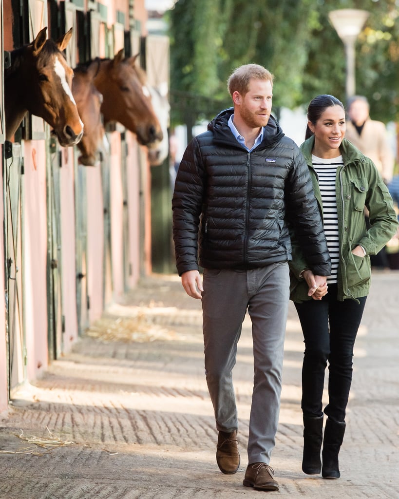 Meghan and Harry With Horses on Morocco Tour February 2019