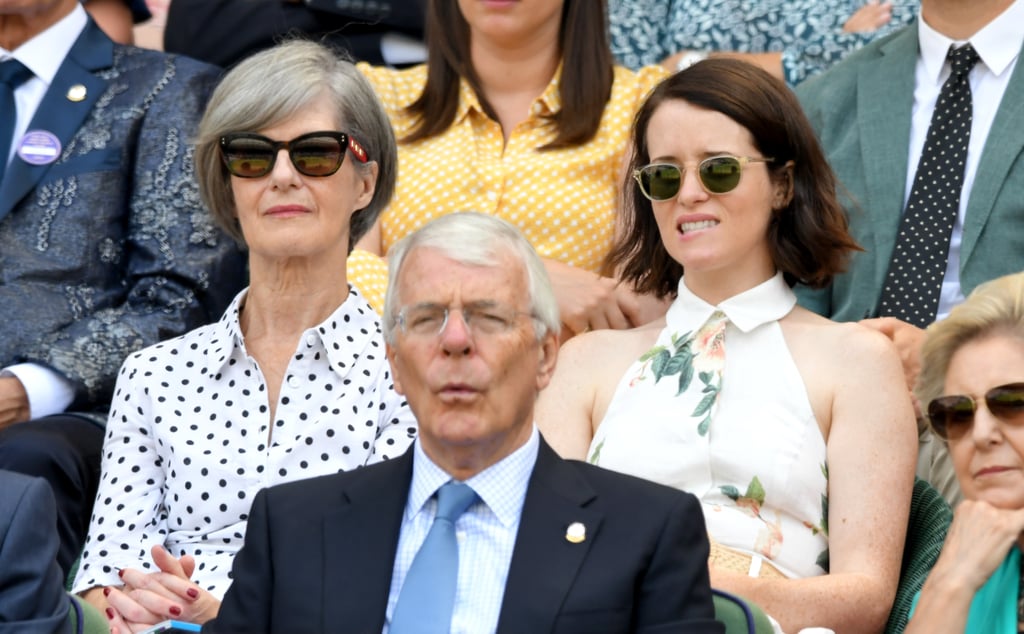 David Beckham and Claire Foy With Their Moms at Wimbledon