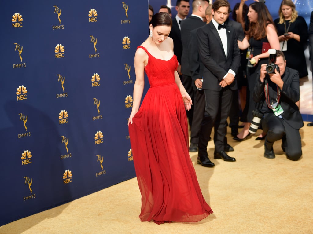 Rachel Brosnahan Oscar de la Renta Dress at the 2018 Emmys