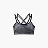 Reebok Victoria Beckham Seamless Textured Bra in Carbon (£63)