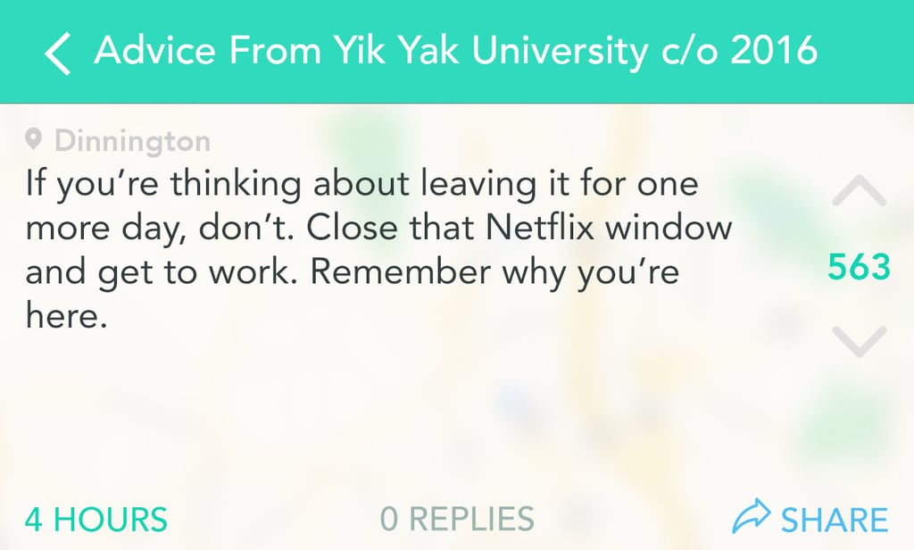 College Advice From Graduating Seniors