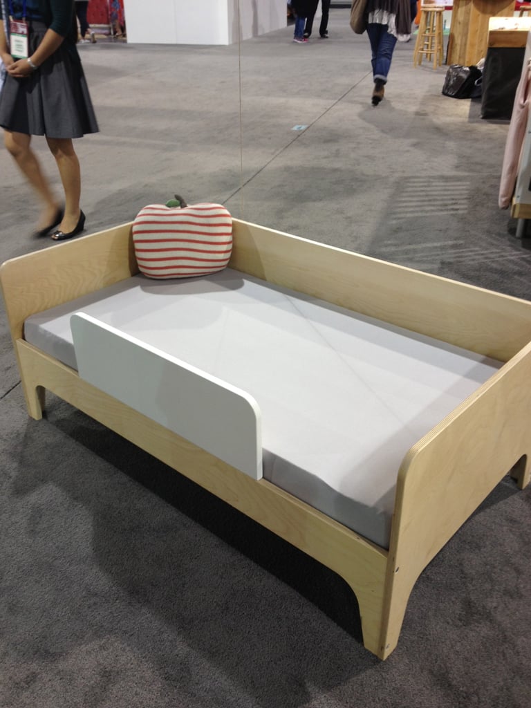 Oeuf's new Perch toddler bed will be available in walnut or birch.