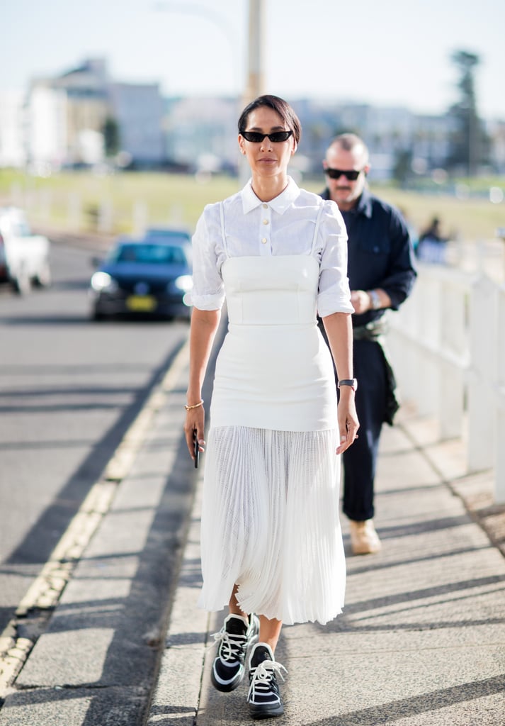 With a Long White Dress