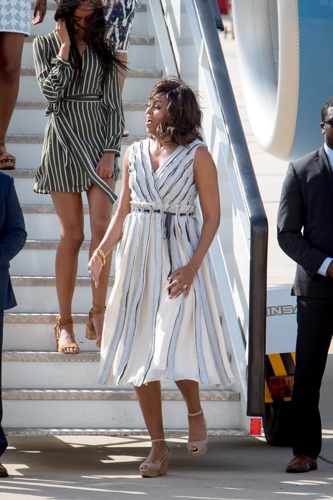 Michelle Obama's Dress Arriving in Spain June 2016