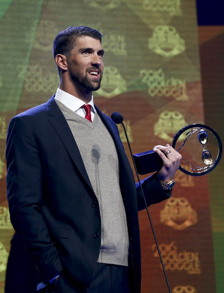 Michael Phelps and His Family at Golden Goggles Awards 2016