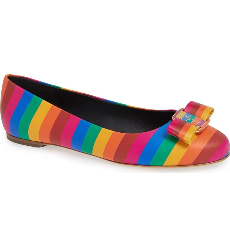 Salvatore Ferragamo Varina Rainbow Flats