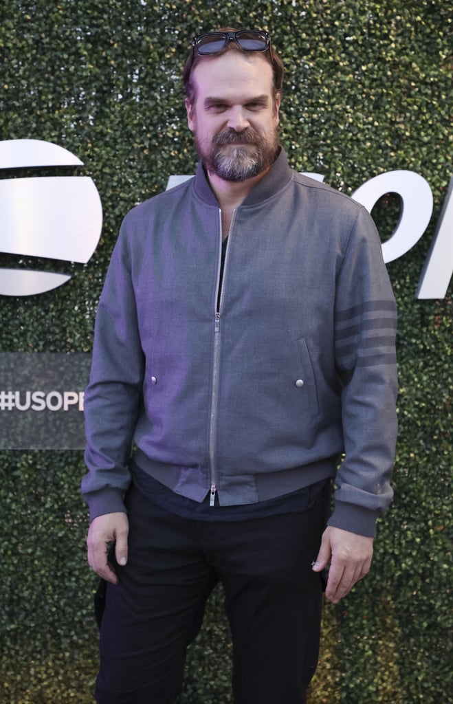 David Harbour at the US Open on Sept. 7.