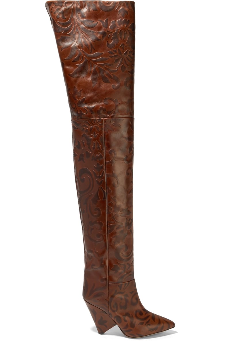 Isabel Marant Lostynn Embossed-Leather Boots