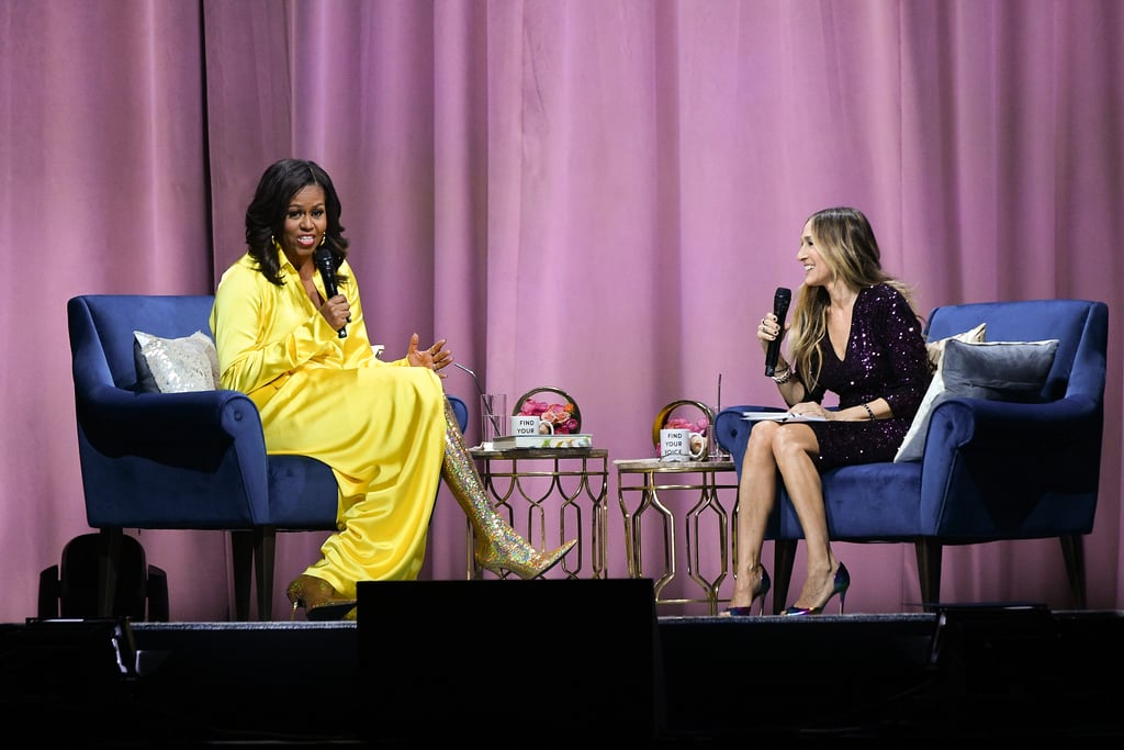 Michelle Obama Balenciaga Boots December 2018