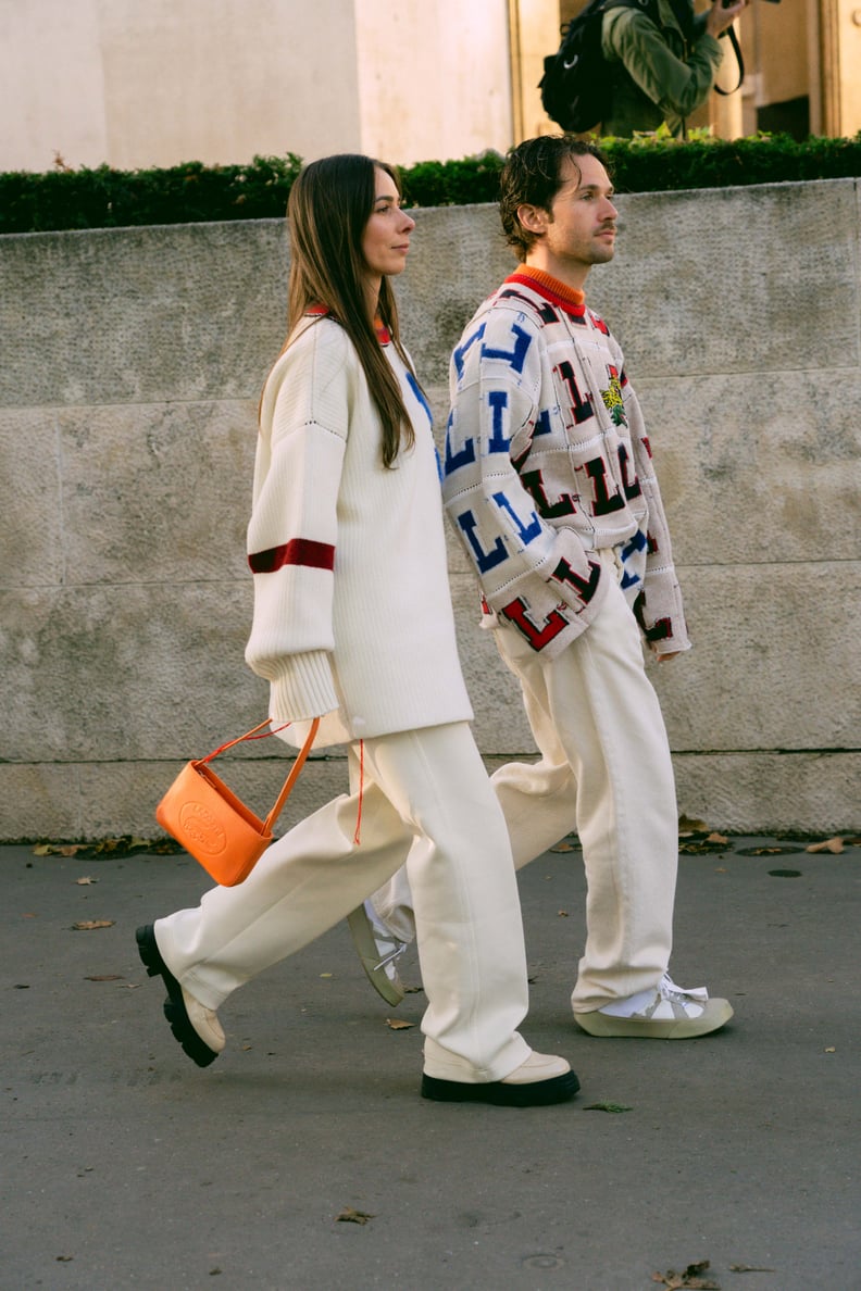 White After Labor Day: Pooling Pants and Oversize Sweaters