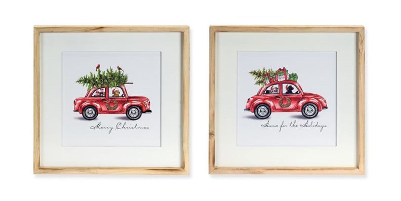 Framed Photos of Christmas Dogs