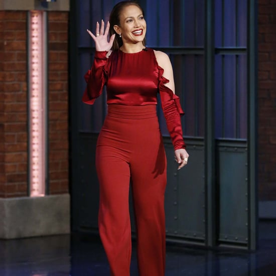 Jennifer Lopez in Cushnie et Ochs Red Outfit March 2016