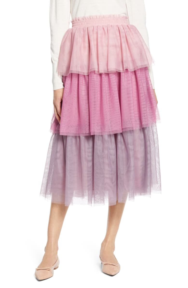 Halogen® x Atlantic-Pacific Tiered Tulle Skirt