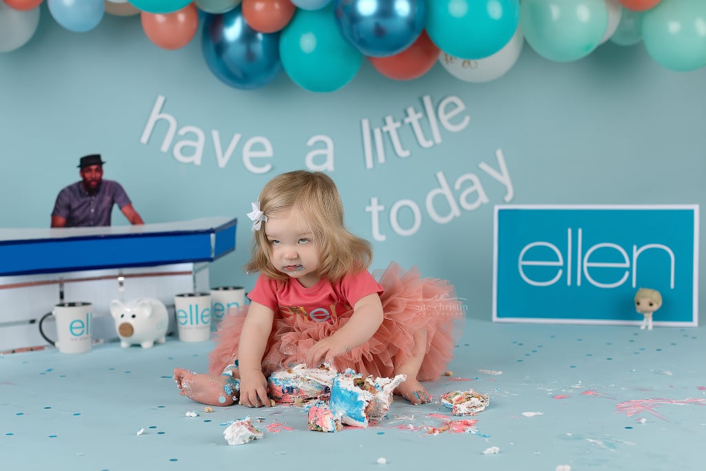 Ellen DeGeneres Cake Smash Photo Shoot