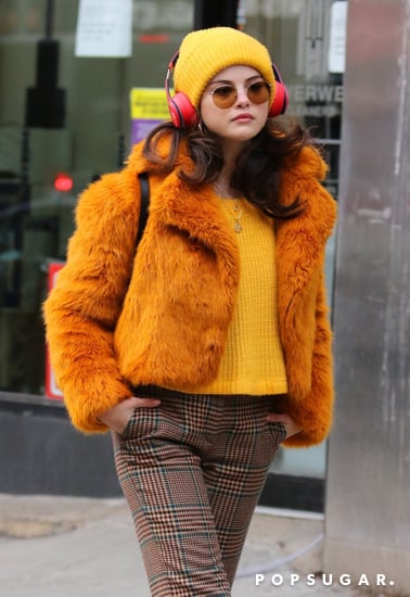 Fluffy orange jacket outlet
