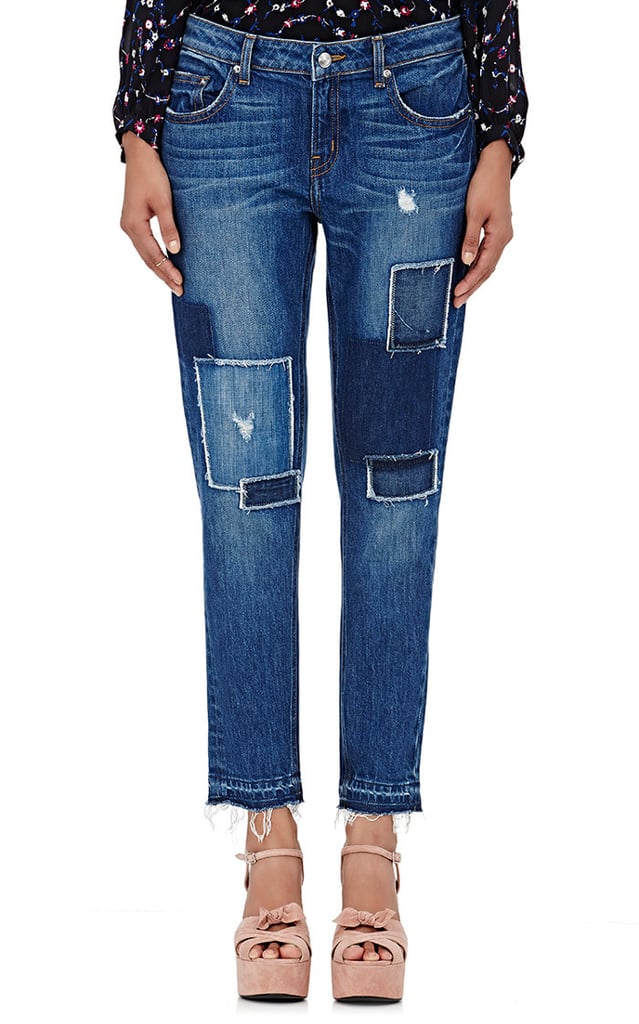 Subtle but eye-catching, the tiny patches on these Derek Lam boyfriend jeans ($295) makes a statement.